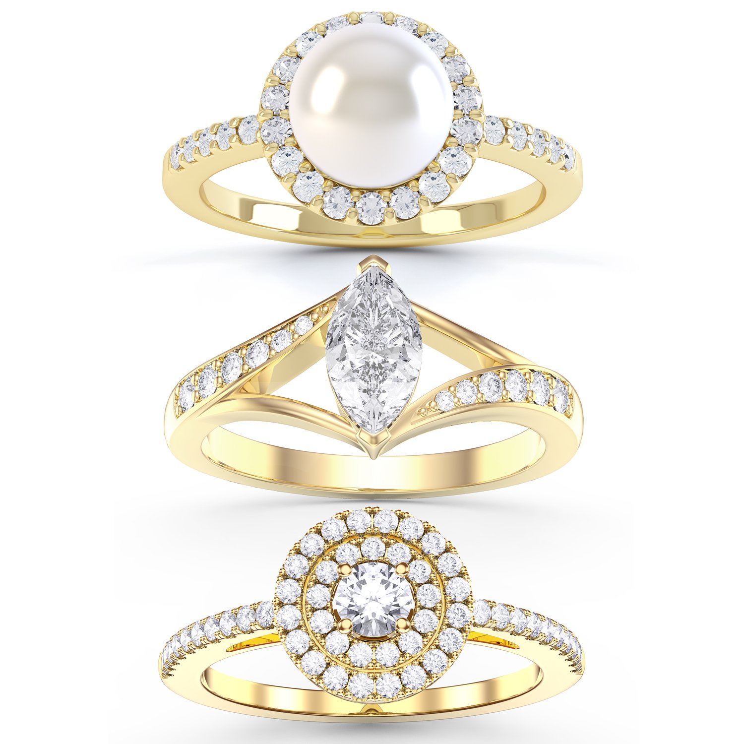 10K Gold Engagement Rings