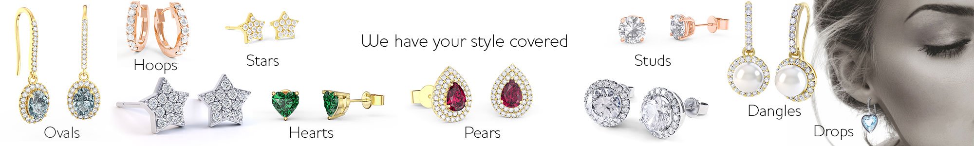 Shop Earrings by Jian London. Stunning gifts for your Bridesmaids. Free US Delivery