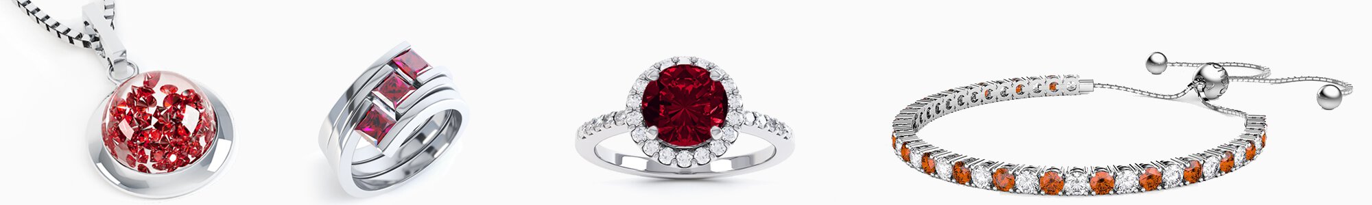 Garnet Jewelry - from Earrings studs and drops to Pendants to Engagement Rings