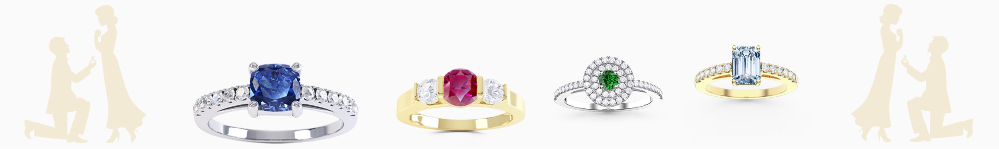 Shop Gemstone Engagement Rings by Jian London. Buy direct and save from our wide selection of Gemstone Engagement Rings created by our craftsmen and Hallmarked by the Edinburgh Assay Office only at the Jian London Jewelry Store. Free US Delivery.