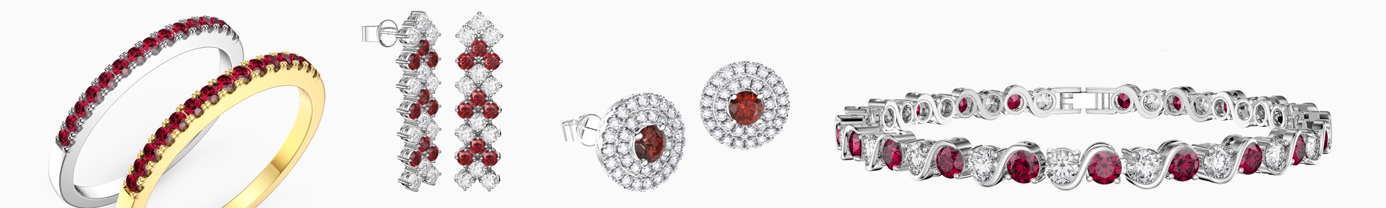 Ruby Jewelry - Ruby Necklaces, Earrings, Studs, Drops, Pendants, Engagement Rings and Bracelets