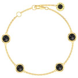 Onyx By the Yard 18K Gold Vermeil Bracelet
