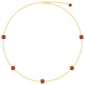 Ruby By the Yard 18K Gold Vermeil Choker Necklace