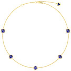Sapphire By the Yard 18K Gold Vermeil Choker Necklace