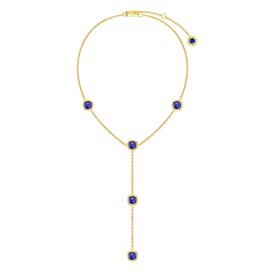 Sapphire By the Yard 18K Gold Vermeil Lariat Necklace