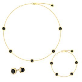 Onyx By the Yard 18K Gold Vermeil Jewelry Set