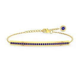 Unity Sapphire 18K Gold Vermeil Line Bracelet
