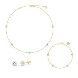 Pearl By the Yard 18K Gold Vermeil Jewelry Set
