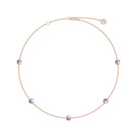 Lilac Pearl By the Yard 18K Rose Gold Vermeil Choker Necklace
