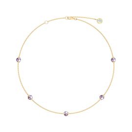 Lilac Pearl By the Yard 18K Gold Vermeil Choker Necklace