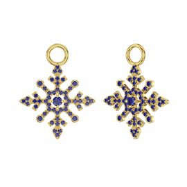 Sapphire Snowflake 18K Gold Vermeil Interchangeable Earring Drops