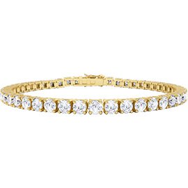Eternity 5ct GH SI Diamond 18K Gold Tennis Bracelet
