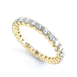 Promise Diamond 18K Yellow Gold Full Eternity Ring