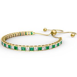 Princess Emerald 18K Gold Vermeil Fiji Friendship Tennis Bracelet