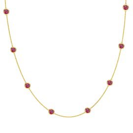 Ruby By the Yard 18K Gold Vermeil Necklace