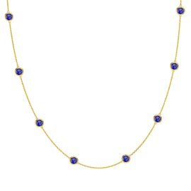 Sapphire By the Yard 18K Gold Vermeil Necklace