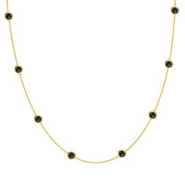 Onyx By the Yard 18K Gold Vermeil Silver Necklace