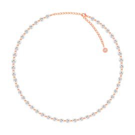 Venus White Pearl 18K Rose Gold Vermeil Choker Necklace