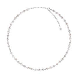 Venus White Pearl Platinum plated Silver Choker Necklace
