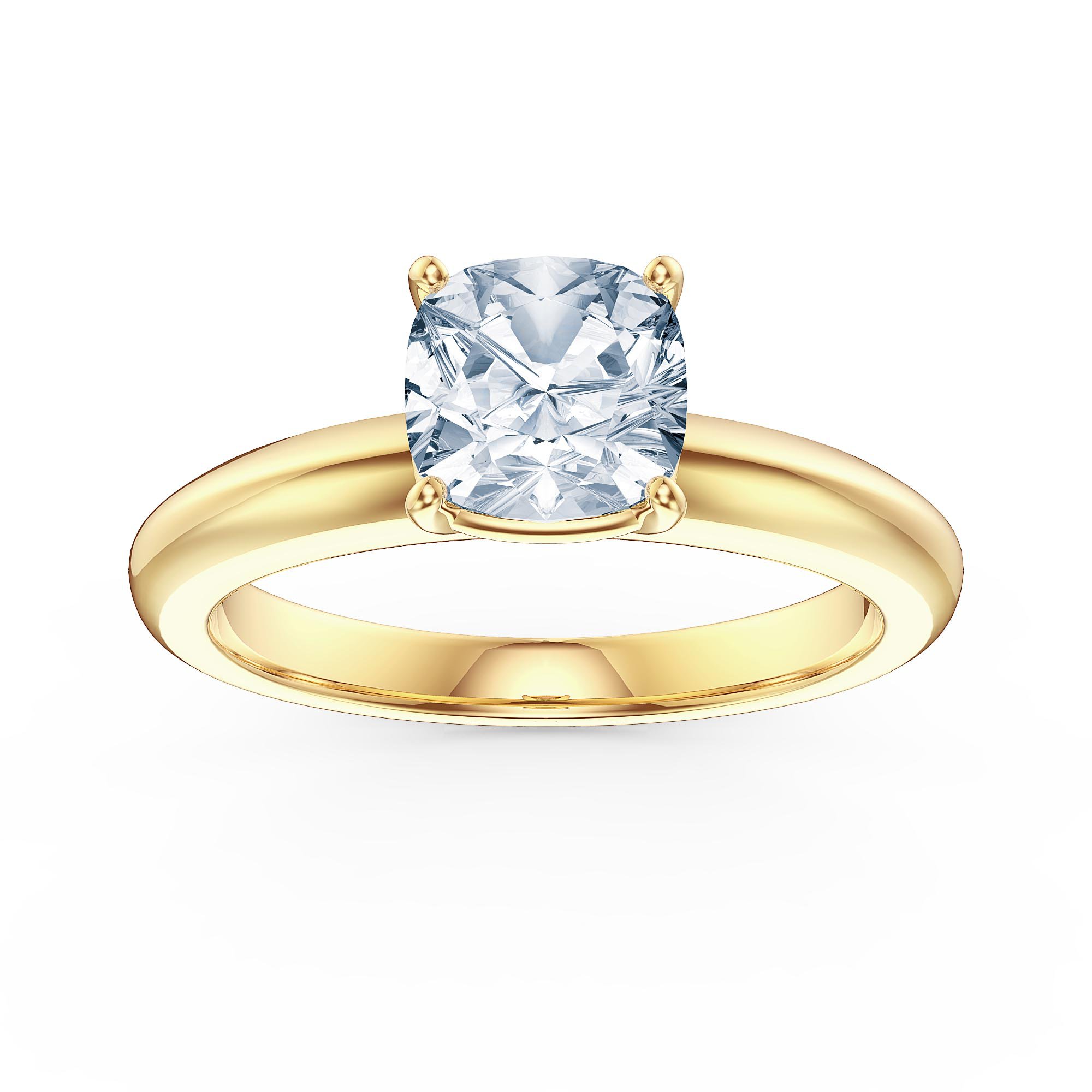 Details about   1ct Cushion Cut Blue Aquamarine Solitaire Engagement Ring 18k White Gold Finish