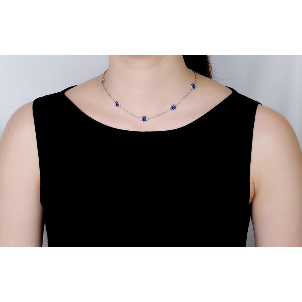 Sapphire By the Yard 18K Gold Vermeil Choker Necklace #2