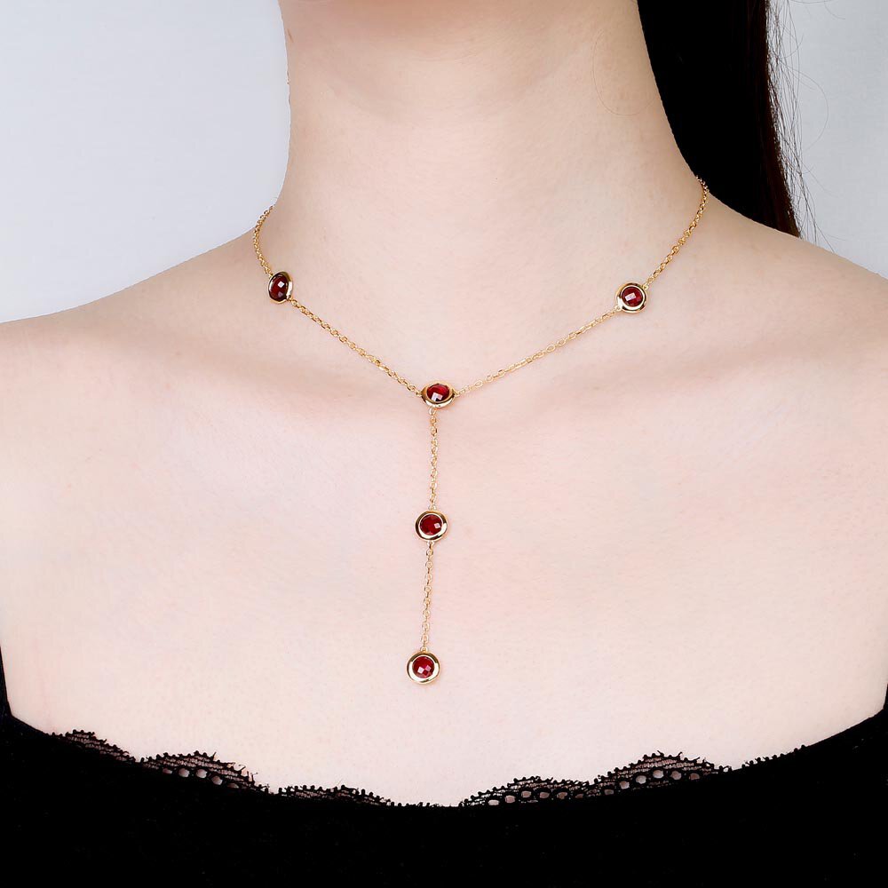 Onyx By the Yard 18K Gold Vermeil Lariat Necklace #2