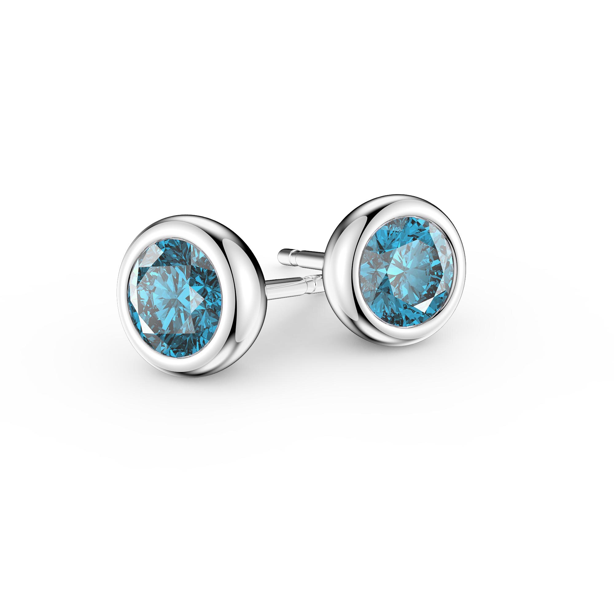 Swiss Blue Topaz Gemstone Earring Drop Dangle Style Earring 2.2 Long 925 Sterling Silver Plated Jewelry Handmade Silver Girl/'s Earring