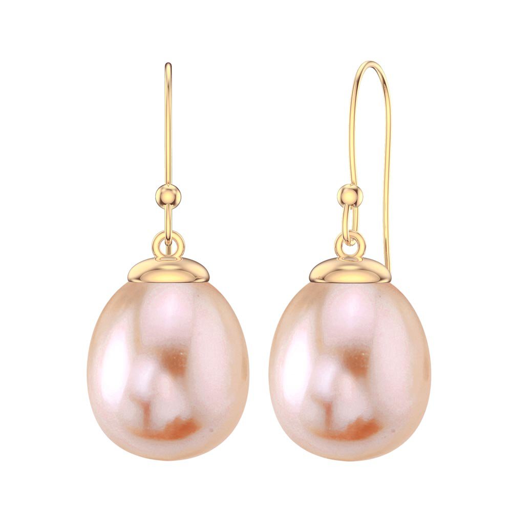 Venus Pink Pearl 18K Gold Vermeil Drop Earrings #1