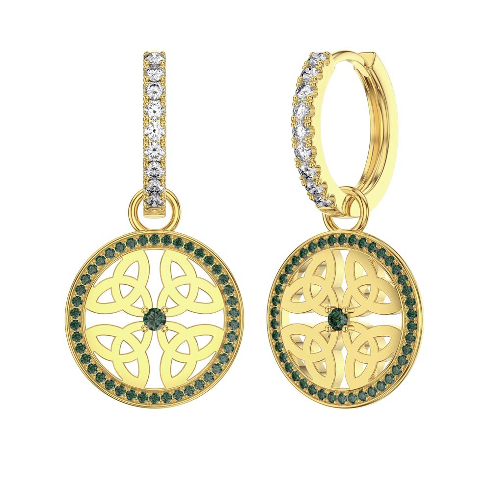Emerald Trinity 18K Gold Vermeil Interchangeable Earring Drops #4