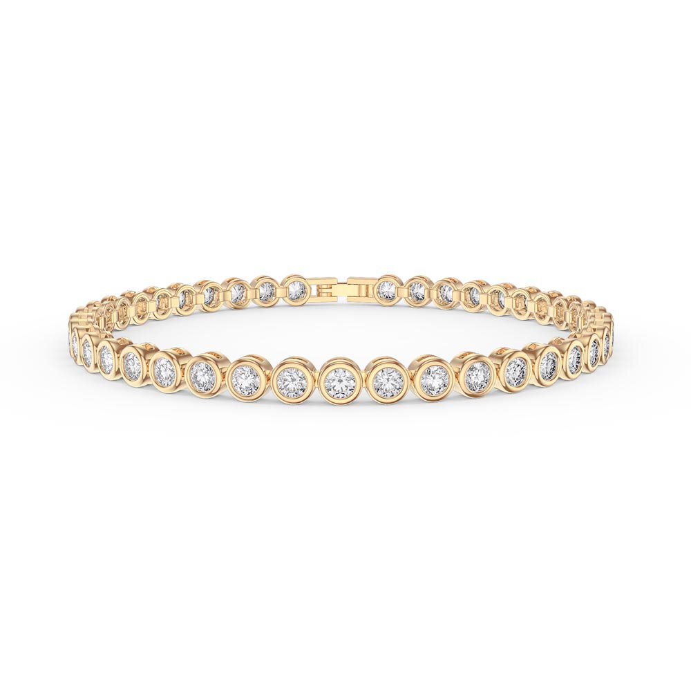 Infinity White Sapphire 18K Gold Vermeil Tennis Bracelet