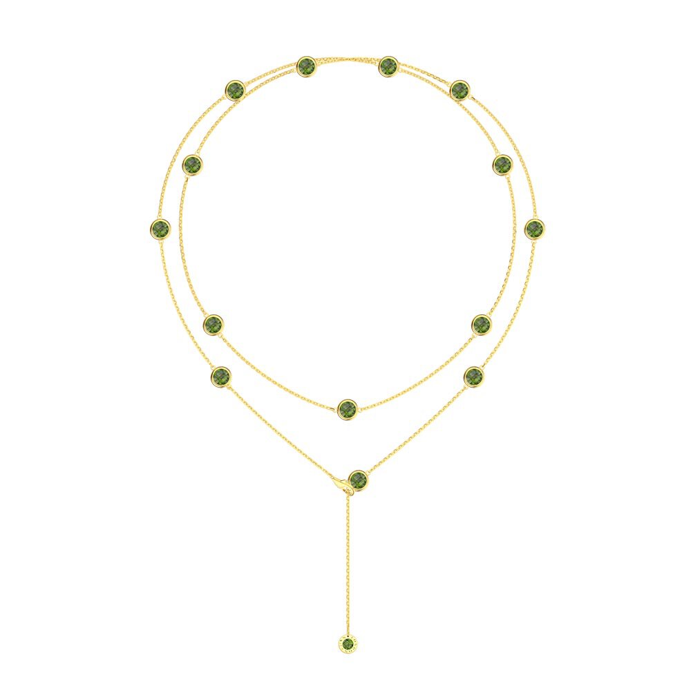 Emerald By the Yard 18K Gold Vermeil Necklace