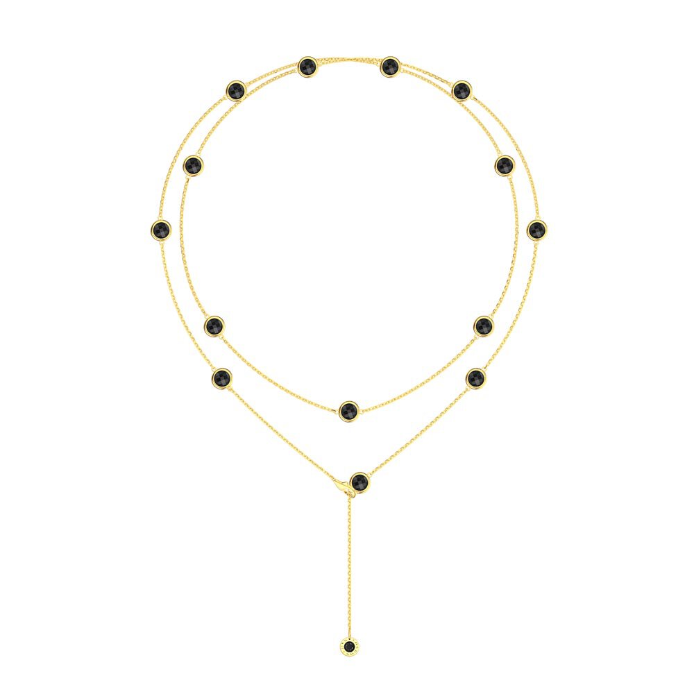 Onyx By the Yard 18K Gold Vermeil Silver Necklace