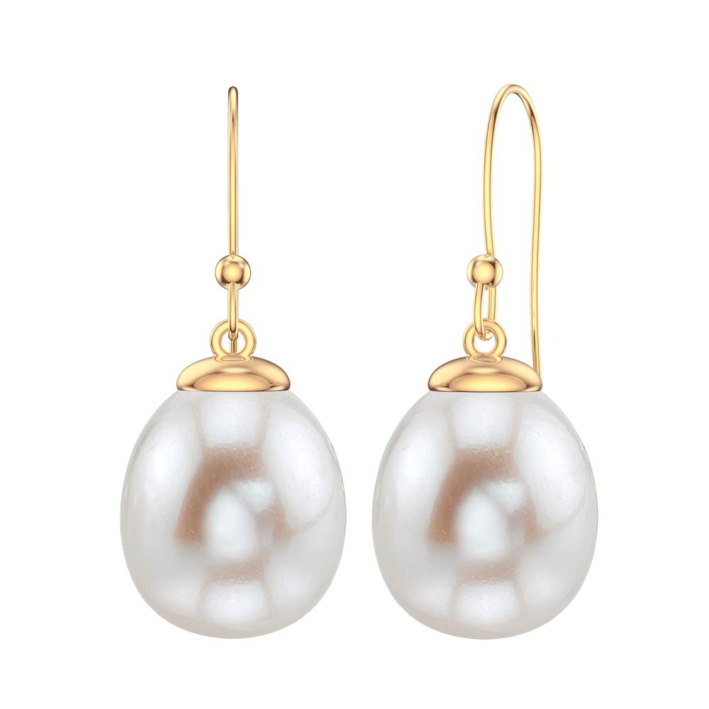 Venus Pearl 18K Gold Vermeil Drop Earrings