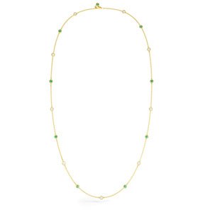By the Yard Emerald 18K Yellow Gold Necklace